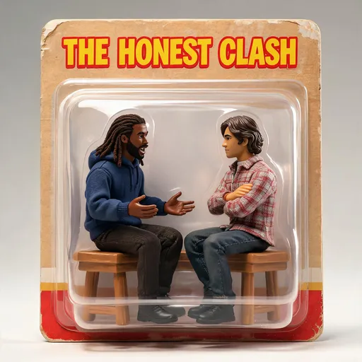 The Honest Clash in the collectible figurine style — sample illustration