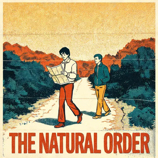 The Natural Order in the buddy-movie poster style — sample illustration