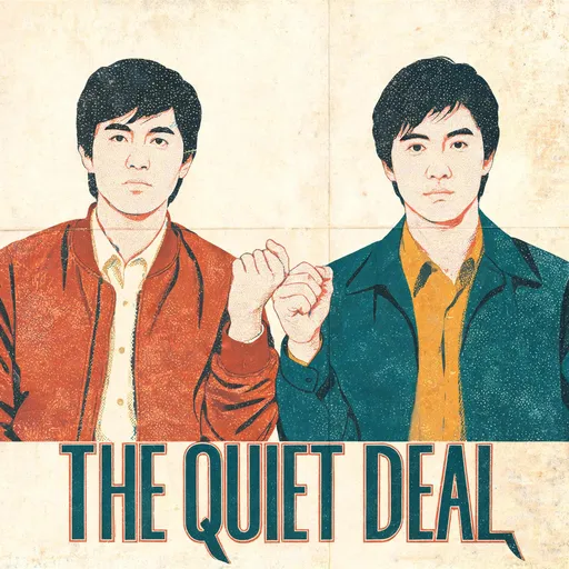 The Quiet Deal in the buddy-movie poster style — sample illustration