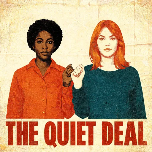 The Quiet Deal in the buddy-movie poster style — sample illustration