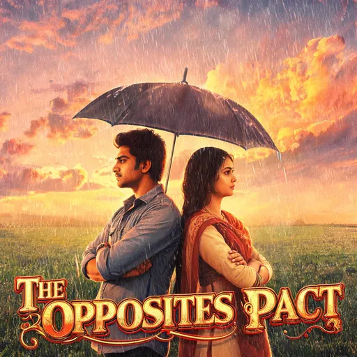 The Opposites Pact in the 90s film poster style — sample illustration
