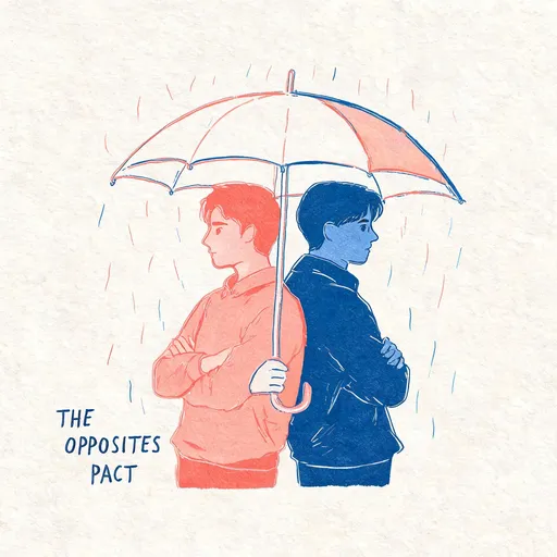 The Opposites Pact in the risograph print style — sample illustration
